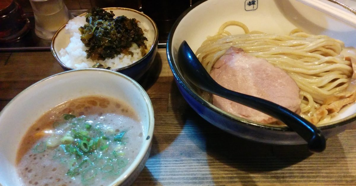 麺や輝天満橋店(大阪・東天満)1周年記念ラーメン・つけ麺500円